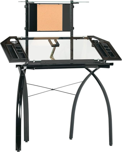 Studio Designs Futura Tower in Black with Clear Glass