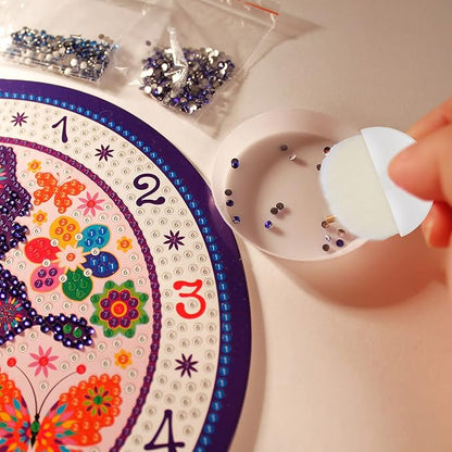 Boao 4 Pieces Brush Applicator Diamond Painting Brush Accessories Tools, Artist Drawing Flat Paintbrush for DIY Gesso, Varnishes, Oil Paint, Acrylic Painting, Watercolor(Khaki and White)