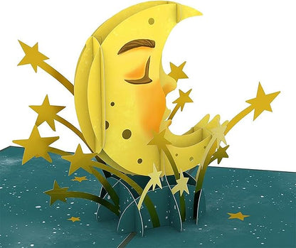 Lovepop Everyday Pop-Up Card for Her, Him, Girls, Boys - 3D Love Greeting Cards - Love You to the Moon - 5" x 7" - Blank Note Card & Envelope Included