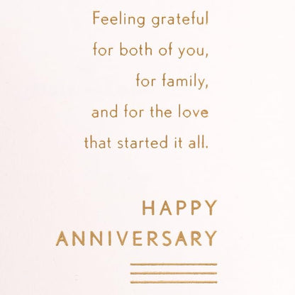 Hallmark Anniversary Greeting Card for Parents (Grateful For You Both)