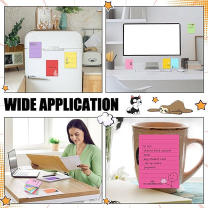12 Pcs Funny Sticky Notes for Work 4x3 Inches Sarcastic Self Adhesive Notepads Novelty Memo Note Pads for Office Coworker Gifts Employee Appreciation Supplies(Funny)