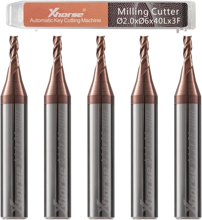 Xhorse Original 2.0mm Milling Cutter for Condor XC-Mini Plus/Plus II/XC-002 and Dolphin XP005/XP005L/XP007 Key Cutting Machine(2.0mm)