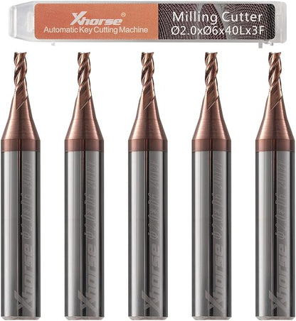 Xhorse Original 2.0mm Milling Cutter for Condor XC-Mini Plus/Plus II/XC-002 and Dolphin XP005/XP005L/XP007 Key Cutting Machine(2.0mm)