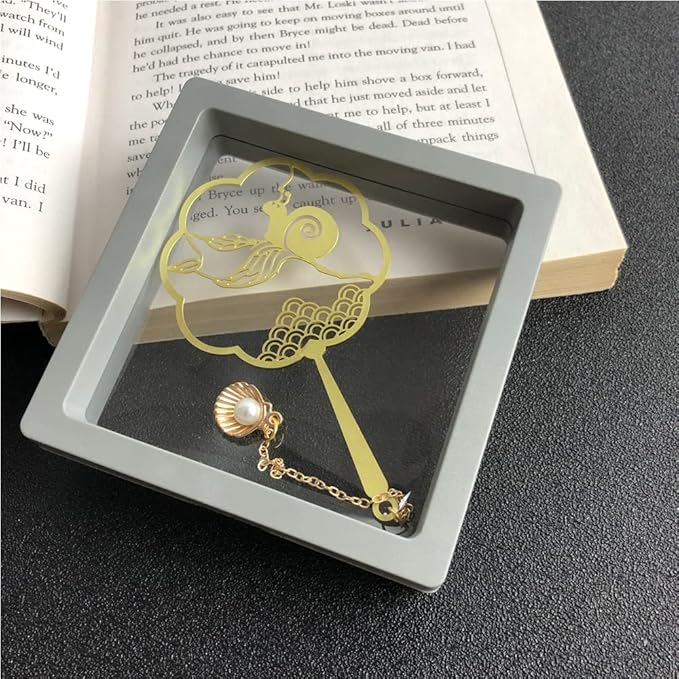 Bookmarks for Book Lovers Book Marks for Reading Women Birthday Graduation Christmas Gifts for Her Cute Metal Bookmark Book Markers Stocking Stuffers for Teens (Snails)