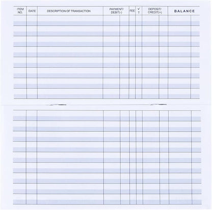 24 Pack Check Register, Checkbook Registers for Personal, Blank Ledger Transaction Registers for Personal or Business, Check Register Book for Checking and Saving Account, Deposit and Credit Card
