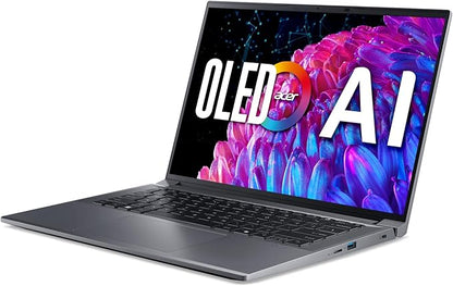 Acer Swift X 14 Laptop | 14.5" OLED 2880 x 1800 120Hz Calman Verified | Unlock AI Experiences | Intel Core Ultra 7 Processor 155H | NVIDIA GeForce RTX 4060 | 16GB LPDDR5X | 1TB SSD | SFX14-72G-77NJ
