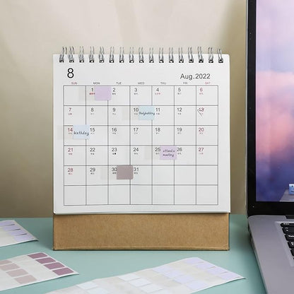 480 Pcs Sticky Index Tabs, Colored Book Sticky Tabs for Notebooks, Repositionable Page Tabs for Notebooks File Classification,12 Colors (0.5×1inch)