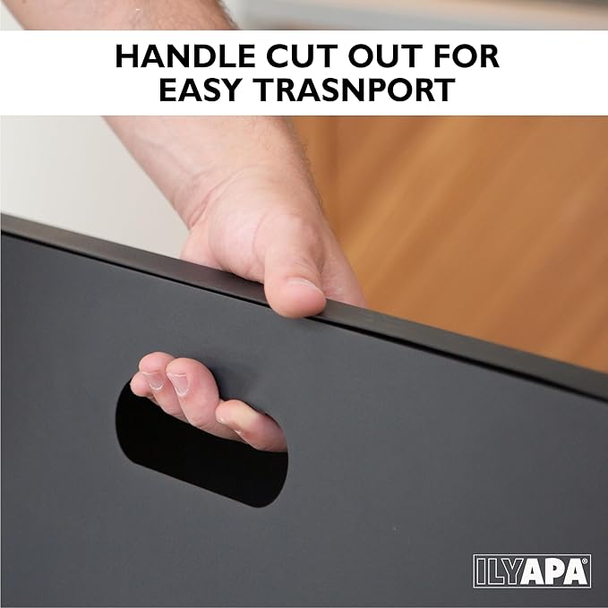 Ilyapa Modern All Metal Double Sided A Frame Chalkboard Sidewalk Sign- 19 x 30 inch Magnetic Chalk Menu Board Restaurant & Vendor Display Supplies for Outdoor Indoor Wedding Event Welcome