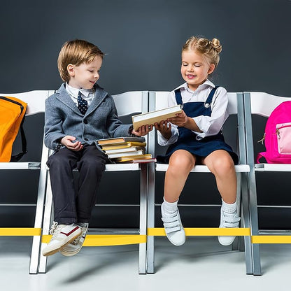 6 Pack Chair Bands for Kids with Fidgety Feet, ADHD Tools for Kids, ROOKEA Sensory Room Must Haves for Adhd Kids Fidget Chair Bands Autism Classroom Must Haves ADHD Tools for Classroom Home Chairs