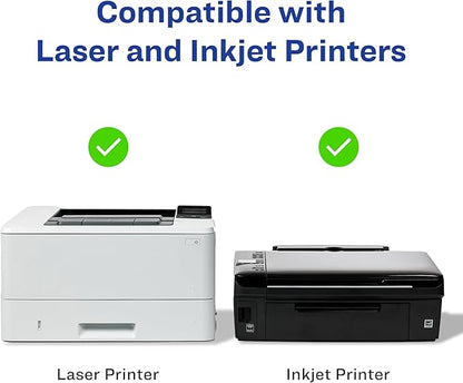 Avery Printable Postcards, 4.25" x 5.5", Textured White, 120 Blank Postcards for Inkjet and Laser Printers (3380)