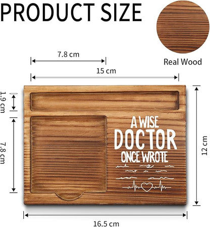 Doctor Sticky Note Holder, Funny Doctor Gifts for Men, Women, Cute Male Doctor Thank You Appreciation Gifts, Doctor Office Desk Self-Stick Note Pad Holders GSH400