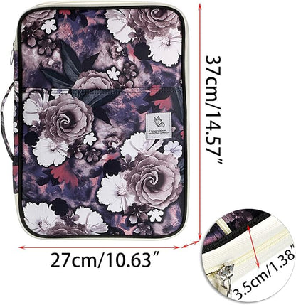 BTSKY New Multi-functional A4 Document Bags Portfolio Organizer-Travel Pouch Zippered Case for Ipads, Notebooks,Documents