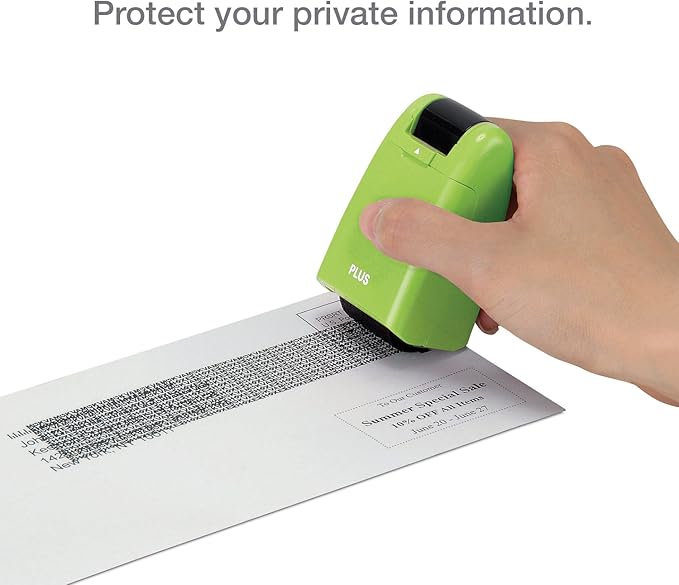 Plus Guard Your ID Roller Stamp, Green