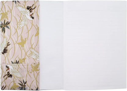 BLBMH Crane Book Covers forPaperbacks Adjustable Fabric Book Sleeve Cover Protector Fit for 5.5x8.2 inch Hardcover Softcover Book Novels Notebook - BC31 Beige