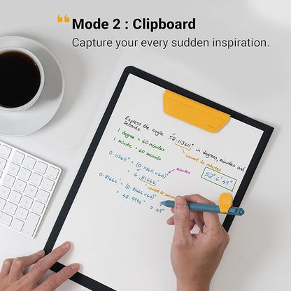 LHiDS Folio Lite 2.0 with Stand, Business Portfolio Resume, 3-in-1 Padfolio with Magnetic Accessories, Work as Notebook Cover, Clipboard, Organizing Board for Home and Office (Yellow, A4/Letter)
