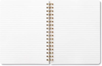 Compendium Spiral Notebook - Life Is Beautiful — A Designer Spiral Notebook with 192 Lined Pages, College Ruled, 7.5”W x 9.25”H