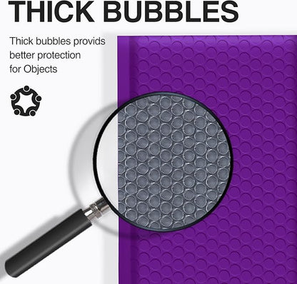 UCGOU Bubble Mailers 8.5x12 Inch Purple 25 Pack Usable Size 8.5x11 Poly Padded Envelopes #2 Medium Mailing Opaque Packaging Postal Self Seal Waterproof Boutique Shipping Bags for Clothes Makeup