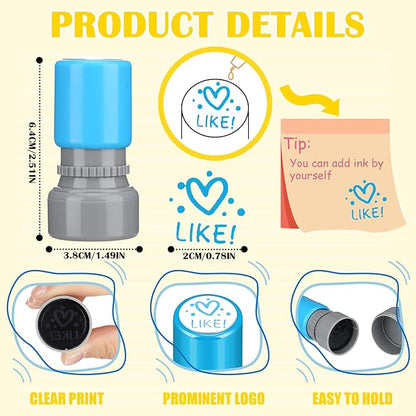 Yinder 24 Pcs Teacher Stamps for Classroom Self Inking Classroom Stamps Bulk for Teachers Elementary Colorful Motivational Encouraging Gifts(Cute)