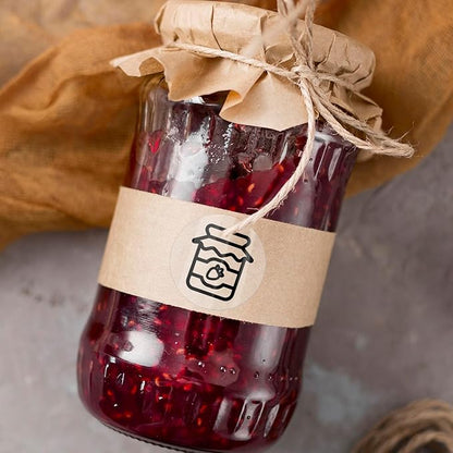 Transparent Thermal Labels Round 1.5 Inch Self Adhesive Circle Clear Printer Stickers Vinyl Waterproof Roll Decals Name Tag for Address Design DIY Logo Business 300 PCS