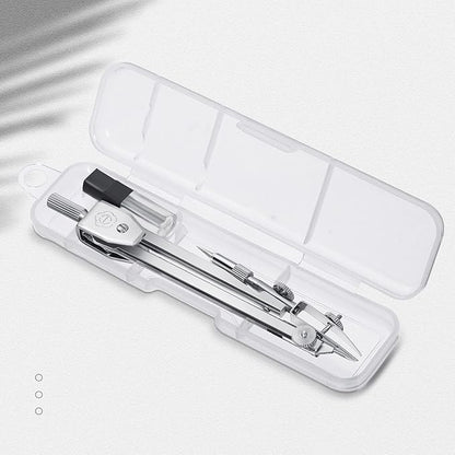 EBOOT Student Geometry Math Set, Drawing Compass and 6 Inch Swing Arm Protractor 180 Degree Math Protractor (Pink)