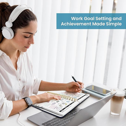 2026 Planner, Weekly and Monthly Planner for Women, January 2026 to December 2026, Pretty Hardcover 2026 Calendar Planner Book with Tabs, Inner Pocket, Spiral Bound, Perfect Office Home School Supplies - 6.3" x 8.5", Midnight Jungle