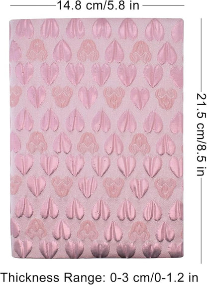 BLBMH A5 Book Covers for Paperbacks Love Adjustable Fabric Book Sleeve Cover Protector Fit for 5.5x8.2 inch Hardcover Softcover Book Novels Notebook - BC33 Pink