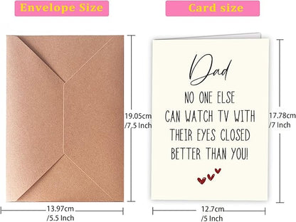 Hqulpr-Funny Birthday Cards For Dad, Birthday Cards For Men Funny Unique, Funny Fathers Dad Card, Birthday Card For Dad Funny, Birthday Cards For Dad From Daughter, Son