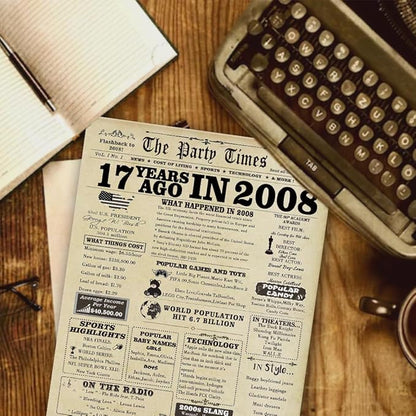 Happy 17th Birthday Gift for Girls Boys, Funny 17 Year Old Bday Greeting Card for Him Her, Unique 17th Birthday Decoration for Daughter Son