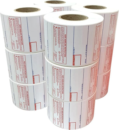 CAS LST-8040 Printing Scale Label, 58 x 60 mm, UPC/Safe, 12 Rolls per Case, CAS Scale Labels 8040, Guaranteed Quality, Try It!.