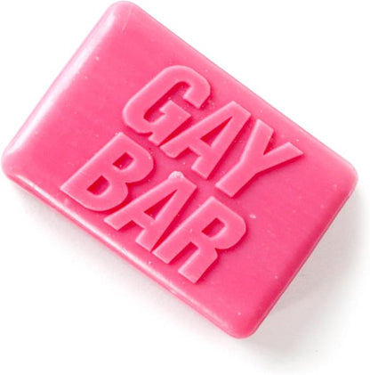 Gift Republic Gay Bar Soap Novelty Pride Soap LGBTQ+ Rose Scented Soap Bar Bright Pink Soap for Bathroom Toilet Fun Gift Idea Fight Club Spoof Soap
