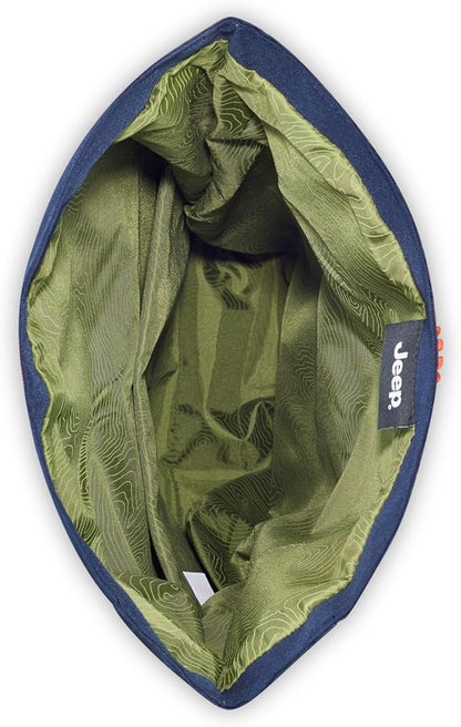 Jeep JS016D Rolltop Travel Backpack, Navy, 17" Laptop