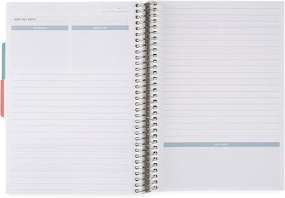 Erin Condren A5 Spiral Work Life Balance Journal | Features Pages of Thick, Bleed Resistant 80 lb. Paper to Boost Productivity
