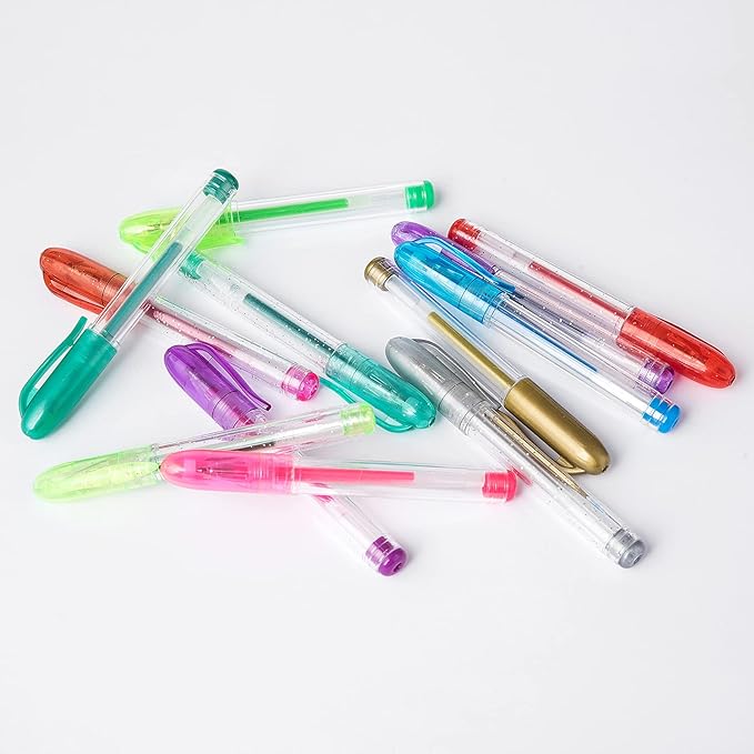 24 Pack Mini Glitter Gel Pen,Tiny Pens for School,Office and Home… (1)