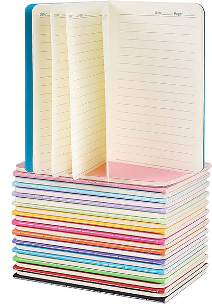 Small Lined Notepads Bulk 36 Pack Mini Pocket Notebooks Journal Set Colorful Cover Notebooks for Kids 3.5 x 5.5 Inches, 30 Sheets/60 Pages