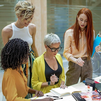 ARTEZA Rollerball Pens, Pack of 40, 0.5mm Black Liquid Ink Pens for Bullet Journaling, Fine Point Rollerball, Office Supplies for Writing, Taking Notes & Sketching