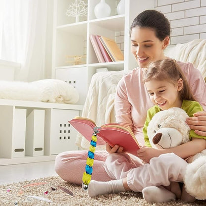 Beadable Bookmarks with Bar Bulk Metal DIY Blank Bookmark for Beads Jewelry Pendants Charms Modern Beading Book Make Marks Craft for Book Lovers Office Supplies (Silver) (10 Packs)