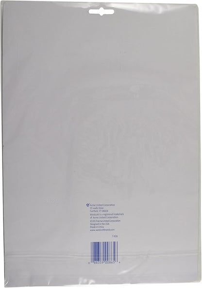 Westcott T-826 Jumbo Circles Template, Plastic Shape Template Tool, 8.75 by 11.5 in