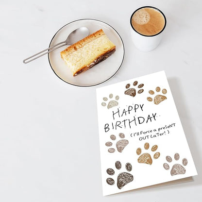 Chenive Funny Birthday Card for Dog Lovers - Cute & Happy Birthday Card for Dog Owners