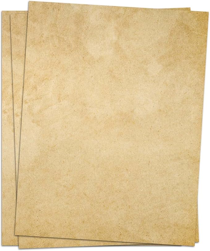 (2 Pack) Stationary Paper for Writing Letters - Vintage Antique Letterhead Paper, Letter Size Stationery Writing Paper, 200 Sheets Double-Sided Invitation/Decorative Printer Paper, 8.5" x 11"