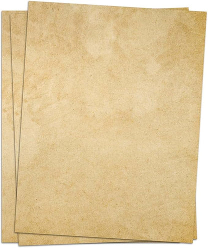 Stationary Paper for Writing Letters - Vintage Antique Letterhead Paper, Letter Size Stationery Writing Paper, 100 Sheets Double-Sided Invitation/Decorative Printer Paper, 8.5" x 11"