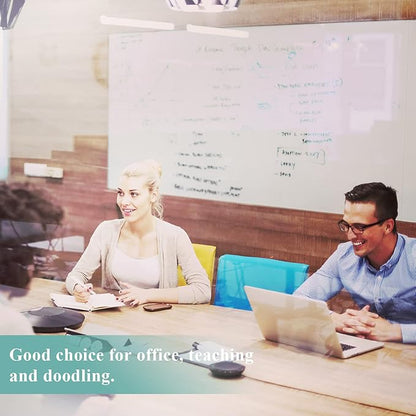 Magnetic Dry Erase Whiteboard Paper, 47" x 60" Self Adhesive Whiteboard for Wall, Easy to Write and Clean Dry Erase Board for Kids, Office, Home, with Marker, Magnetic Eraser and Magnets