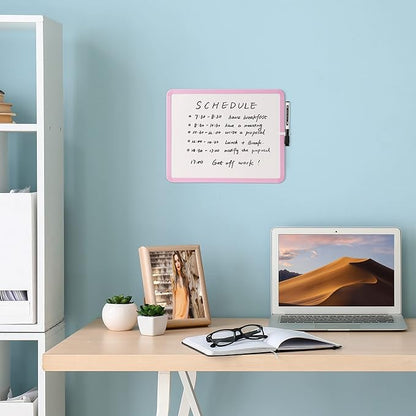 Mr. Pen- Dry Erase Board, 14” x 11” with a Black Dry Erase Marker, Pink Frame, Small White Board Dry Erase, Dry Erase Board Small Dry Erase Board, Magnetic Whiteboard, Small Whiteboard