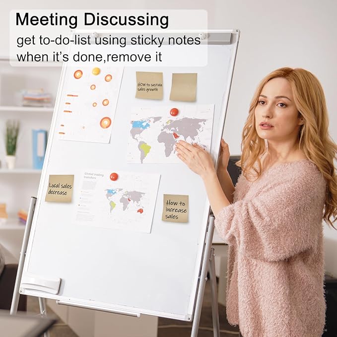 Beieverluck 48 Pack Pop Up Sticky Notes 3X3 Inch Colorful Post Stickies Self Sticky Note Pads for Office, Home, School, Meeting, 80 Sheets/pad, (Kraft)