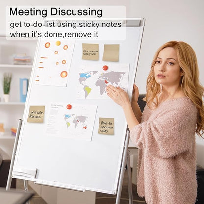 Beieverluck 48 Pack Pop Up Sticky Notes 3X3 Inch Colorful Post Stickies Self Sticky Note Pads for Office, Home, School, Meeting, 80 Sheets/pad, (Kraft)