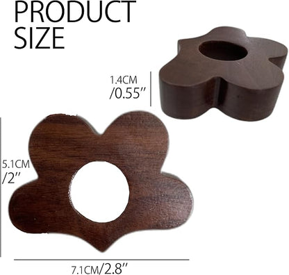 Creative Flower Wooden Bookmark for Men, Wooden Carving Book Mark Gifts for Men Valentine's Day (Flowers)