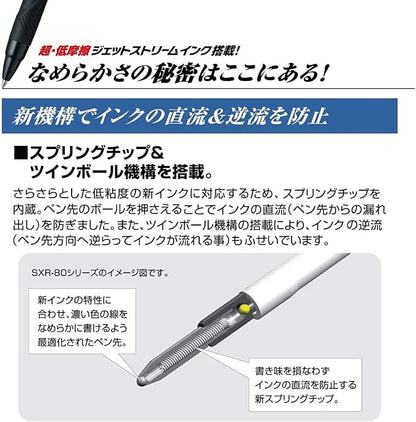 uni Jetstream 4&1 Metal Edition, 0.5mm Ballpoint Pen (Black, Red, Blue, Green) and 0.5mm Mechanical Pencil, Pink Gold (MSXE52000A05.74)