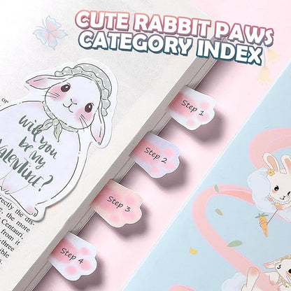 Hommie Sticky Notes Set, Divider Cute Sticky Notes Planner Sticky Note Dividers Tabs with Color Coding for School Supplies, Office Supplies, Book Notes,Bible Sticky Notes