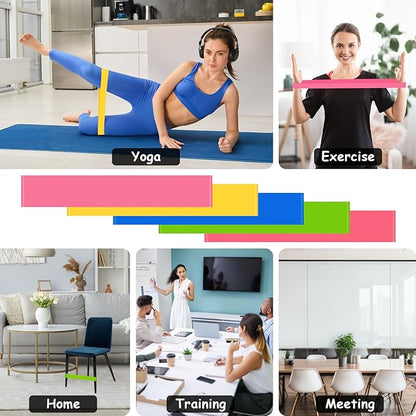 20 Pack Chair Bands for Kids with Fidgety Feet, ADHD Tools for Kids, ROOKEA Sensory Room Must Haves for Adhd Kids Fidget Chair Bands Autism Classroom Must Haves ADHD Tools for Classroom Home Chairs