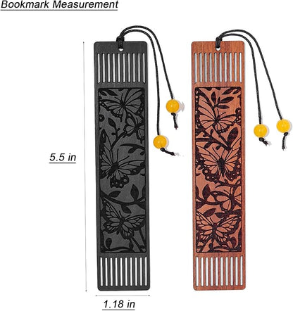 Butterfly Bookmark,Bookmarks Aesthetic Wooden Book Markers for Women, Butterfly Gifts for Women Book Lover Gifts for Women (Hollow Butterfly)