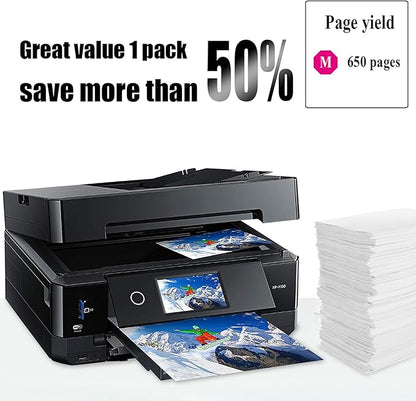 1 Packs 410XL Remanufactured Ink Cartridge Replacement for Epson T410XL 410 XL High Yeild for Expression XP-7100 XP-530 XP-630 XP-635 XP-640 XP-830 Printer(1 Magenta)